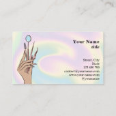 Carte De Visite Maquillage moderne Eyebrow Eyes Lashes Girls (Dos)