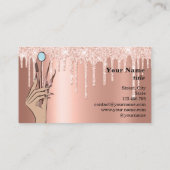 Carte De Visite Maquillage moderne Eyebrow Eyes Lashes Girls (Dos)