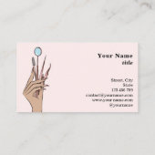 Carte De Visite Maquillage moderne Eyebrow Eyes Lashes Girls (Dos)