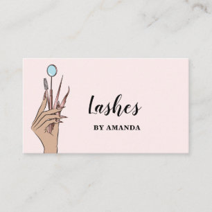 Carte De Visite Maquillage moderne Eyebrow Eyes Lashes Girls