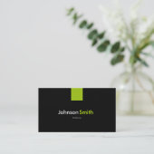 Carte De Visite Maquillage moderne vert menthe (Debout devant)