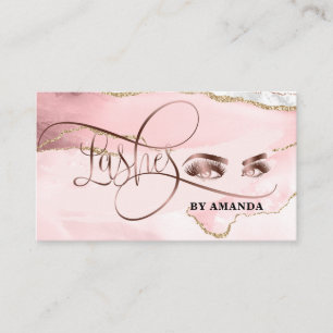 Carte De Visite Maquillage Oeil sourcils Lésions Rose Agitation