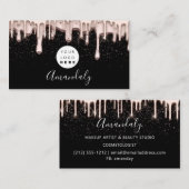 Carte De Visite Maquillage ongles cheveux Wax Studio Logo Drivers (Devant / Derrière)