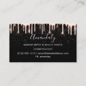 Carte De Visite Maquillage ongles cheveux Wax Studio Logo Drivers (Dos)