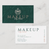 Carte De Visite Maquillage par | Beauty Charms Green & Pink Maquil (Devant / Derrière)