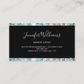 Carte De Visite Maquillage Parties scintillant Holographique Parti (Dos)