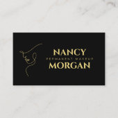 Carte De Visite Maquillage Permanent Black Gold (Devant)
