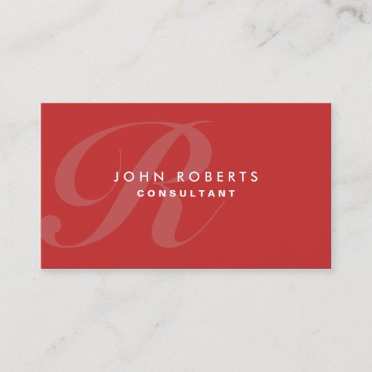 Carte De Visite Maquillage professionnel Artiste Élégant Monogramm (Devant)