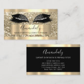 Carte De Visite Maquillage professionnel Artiste Lash Eyes Parties (Devant / Derrière)