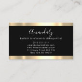 Carte De Visite Maquillage professionnel Artiste Lash Eyes Parties (Dos)