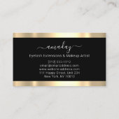 Carte De Visite Maquillage professionnel Event Planer Gold (Dos)