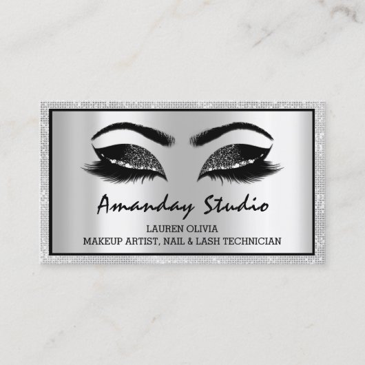 Carte De Visite Maquillage professionnel Eyelash Brows Nomination (Devant)