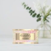 Carte De Visite Maquillage professionnel Holographique Parties sci (Debout devant)