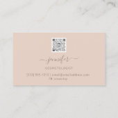 Carte De Visite Maquillage QR Code Powder Blush Skinny (Dos)