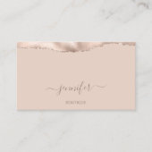 Carte De Visite Maquillage QR Code Powder Blush Skinny (Devant)