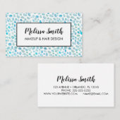 Carte De Visite Maquillage Seaglass Artiste Salon des cheveux Cart (Devant / Derrière)