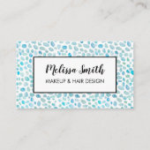 Carte De Visite Maquillage Seaglass Artiste Salon des cheveux Cart (Devant)