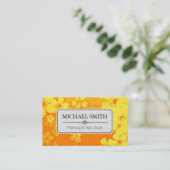 Carte De Visite Maquillage Style Cheveux Moderne Rétro Motif Flora (Debout devant)