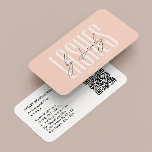 Carte De Visite Maquillage technique minimaliste de la Lash Artist