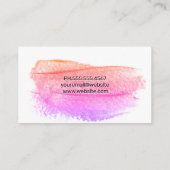 Carte De Visite Maquiller les brosses | Tricoter (Dos)