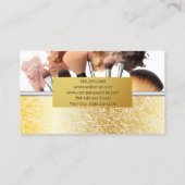 Carte De Visite Maquiller les pinceaux artificiels (Dos)