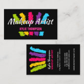 Carte De Visite Maquilleur audacieux de traçages (Devant / Derrière)