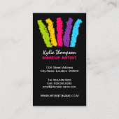 Carte De Visite Maquilleur audacieux de traçages (Dos)