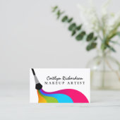 Carte De Visite Maquilleur coloré (Debout devant)