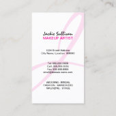 Carte De Visite Maquilleur coloré de remous (Dos)