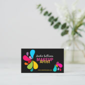Carte De Visite Maquilleur coloré d'éclaboussure (Debout devant)