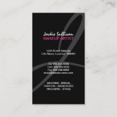 Carte De Visite Maquilleur coloré d'éclaboussure (Dos)