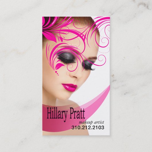 Carte De Visite Maquilleur "de beauté de Beaute" -, salon de (Devant)