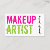 Carte De Visite Maquilleur de caractères gras (Devant)