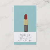 Carte De Visite Maquilleur de cosmétique de rouges à lèvres du (Dos)