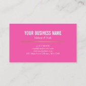 Carte De Visite Maquilleur de roses indien des lèvres | (Dos)
