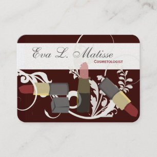 Carte De Visite Maquilleur de trio de rouge à lèvres de