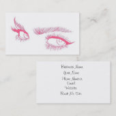 Carte De Visite Maquilleur de yeux (Devant / Derrière)