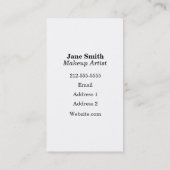 Carte De Visite Maquilleur d'oeil (Dos)