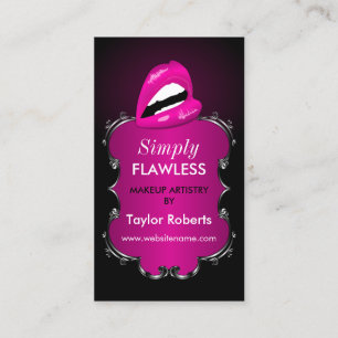 Carte De Visite Maquilleur élégant