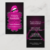 Carte De Visite Maquilleur élégant (Devant / Derrière)