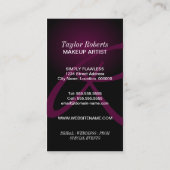 Carte De Visite Maquilleur élégant (Dos)