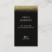 Carte De Visite Maquilleur fascinant de logo de mèches et de (Dos)