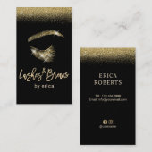 Carte De Visite Maquilleur fascinant de logo de mèches et de (Devant / Derrière)