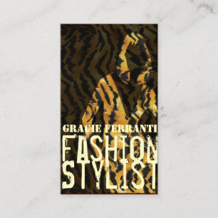 Carte De Visite Maquilleur fascinant de styliste de lFashion de