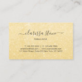 Carte De Visite Maquilleur girly moderne élégant de parties (Dos)