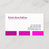 Carte De Visite Maquilleur moderne (Dos)