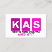 Carte De Visite Maquilleur moderne (Devant)