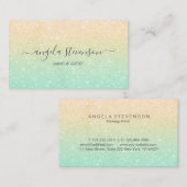 Carte De Visite Maquilleur moderne élégant de parties (Devant / Derrière)