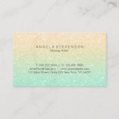 Carte De Visite Maquilleur moderne élégant de parties (Dos)