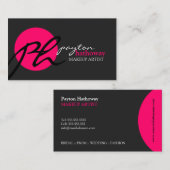 Carte De Visite Maquilleur moderne et élégant (Devant / Derrière)